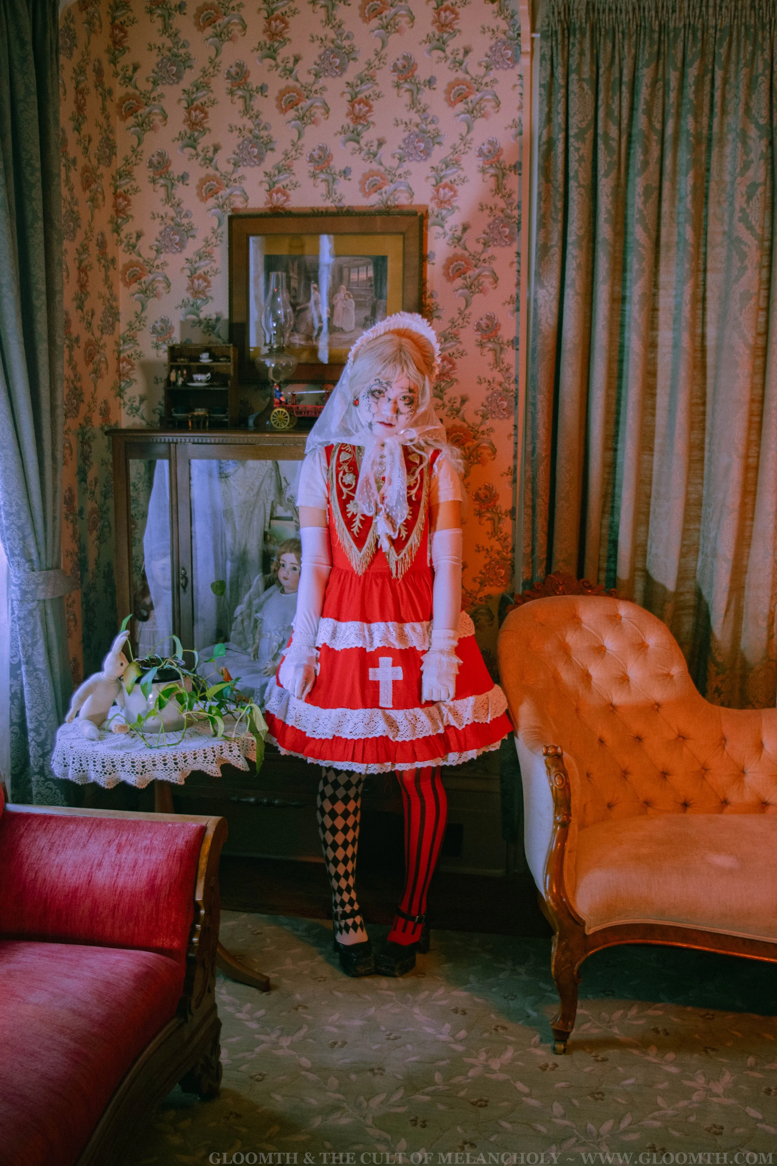 Aka Kanashimi Red Lolita Dress — Gloomth